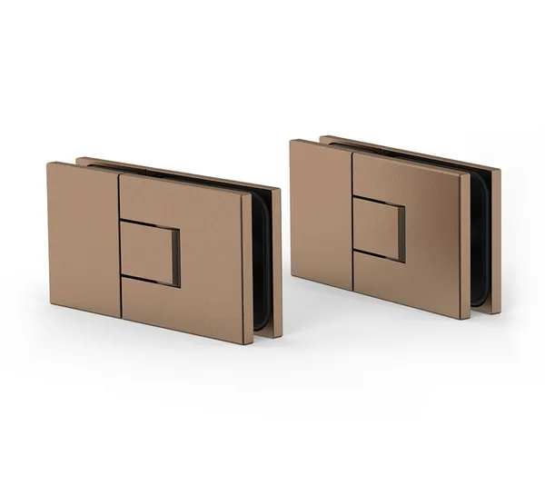 Shower door hinge Juna®, glass-glass 180° Shower door hinge Juna®, glass-glass 180°