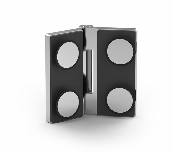 Paumelle de douche Madrid FM, verre-verre 135-180°