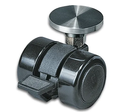 Castor roller for glass furniture for bonding Castor roller for glass furniture for bonding