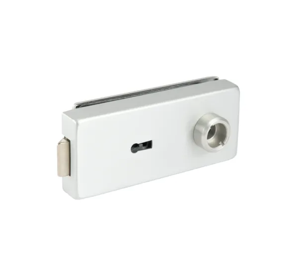 Studio glass door lock, warded