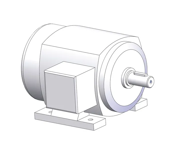 Háromfázisú motor 1,1 kW, 1400 fordulat/perc, 220 V / 380 V, 50 Hz