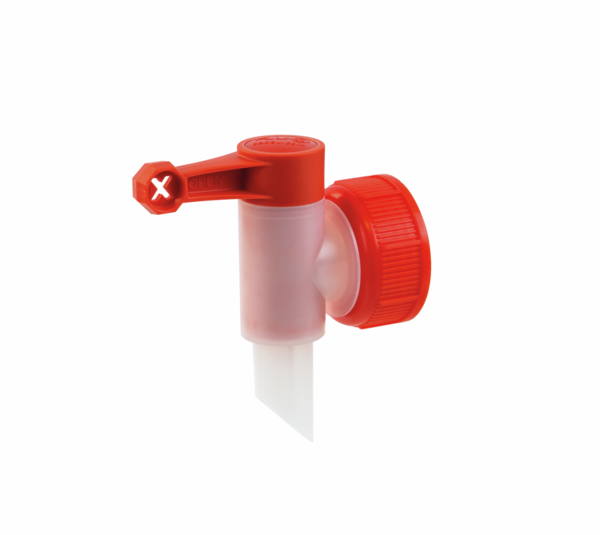 Drain tap for 10 litre canister of glass cleaner