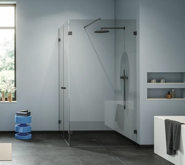 Cerniera porte doccia Juna®, vetro-muro 90°