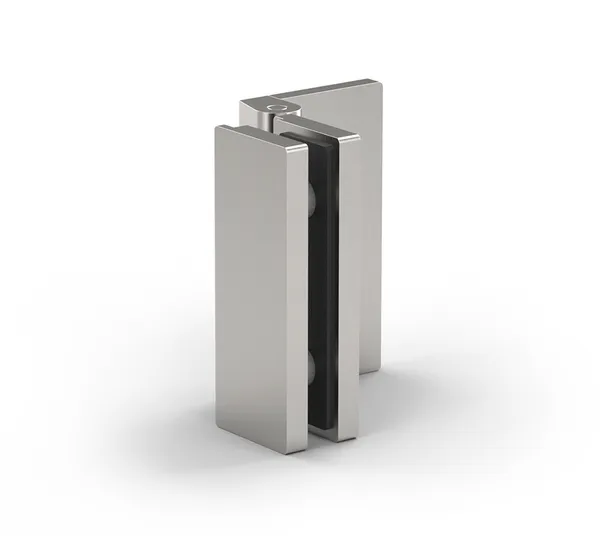 Bisagra para puerta de ducha Madrid, vidrio-pared 90°, apertura hacia el interio