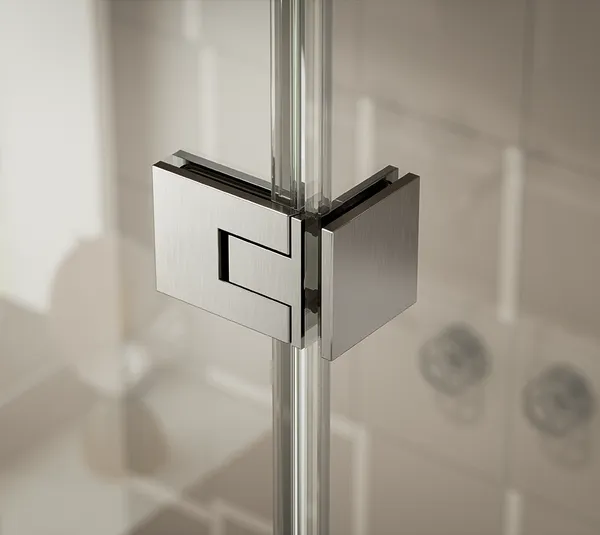 Shower door hinge Juna®, glass-glass 180°