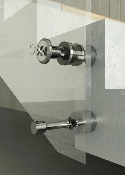 Point fixing ø 50 mm, adjustable