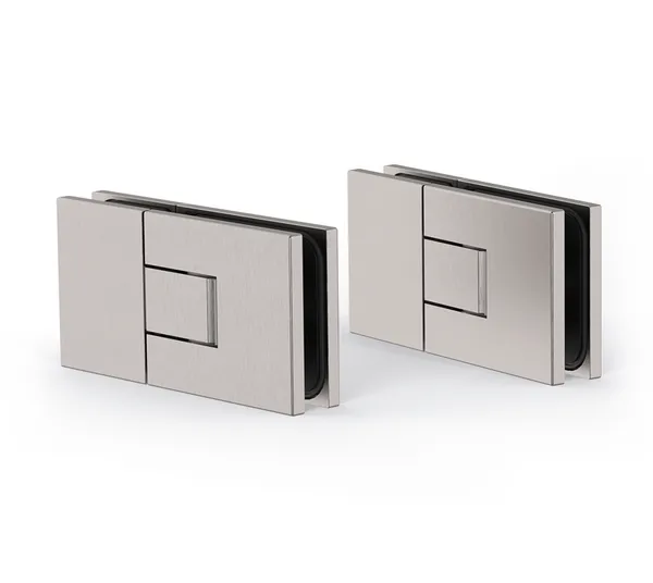 Shower door hinge Juna®, glass-glass 180° Shower door hinge Juna®, glass-glass 180°