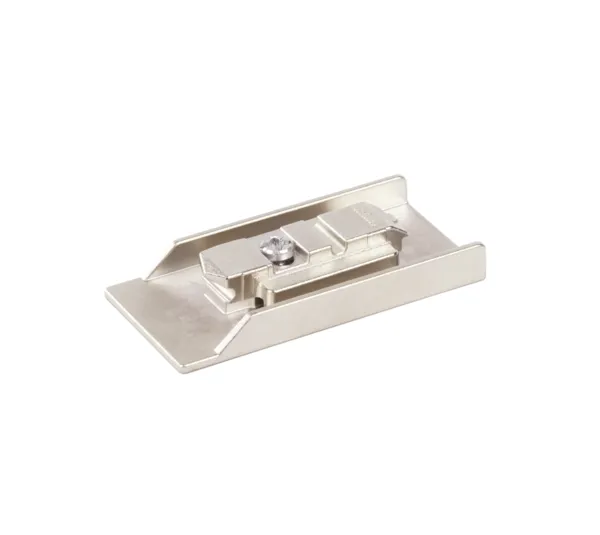Adaptateur Cristallo 110° à coller pour vitrines en verre
