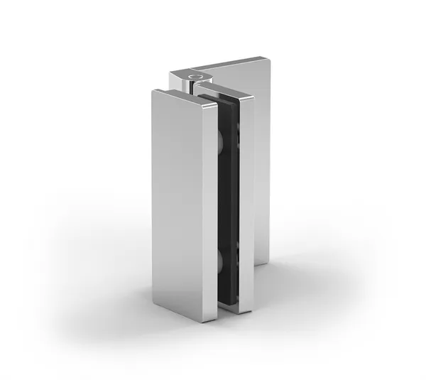 Bisagra para puerta de ducha Madrid, vidrio-pared 90°, apertura hacia el interio