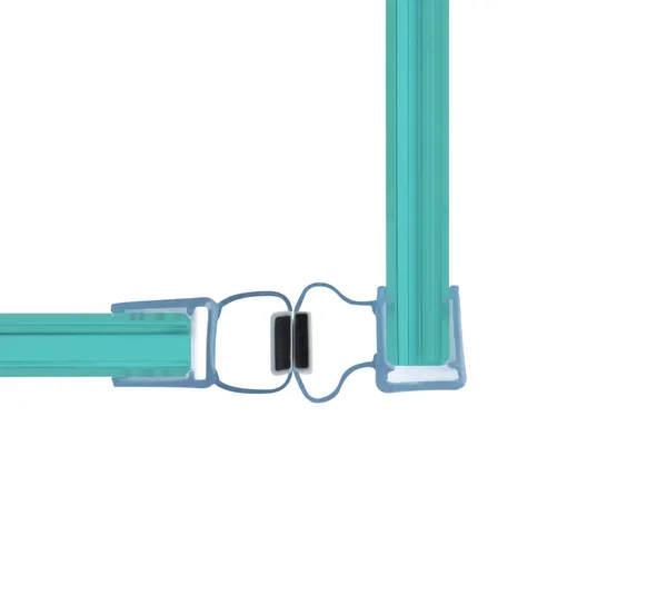 Duschtürdichtung mit Magnet 90° für Pendeltüren Duschtürdichtung mit Magnet 90° für Pendeltüren
