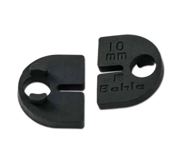 Inserts pour patte de fixation demi-ronde 50 x 40 mm