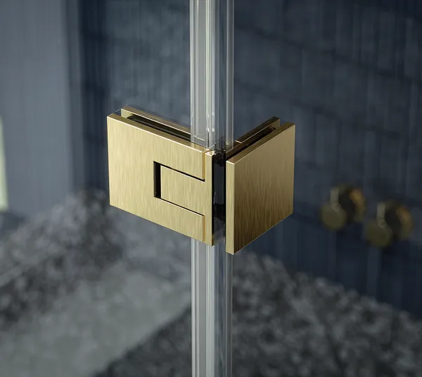 Shower door hinge Juna®, glass-glass 180°