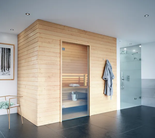 Cerniera per porte doccia Juna®, vetro-muro 90° per sauna Cerniera per porte doccia Juna®, vetro-muro 90° per sauna