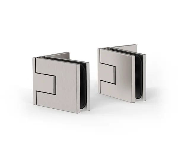 Shower door hinge Juna®, glass-wall 90° Shower door hinge Juna®, glass-wall 90°