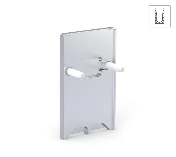 VetroMount® Tapa final para perfil U de suelo