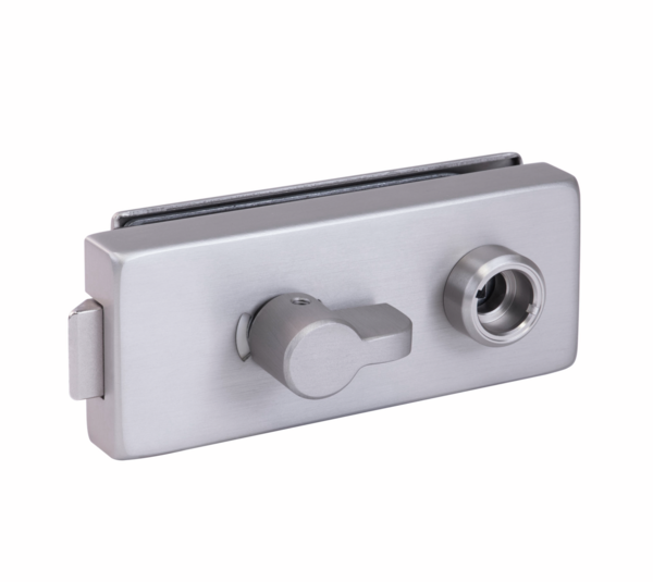 Studio porta di vetro con serratura WC  Studio porta di vetro con serratura WC