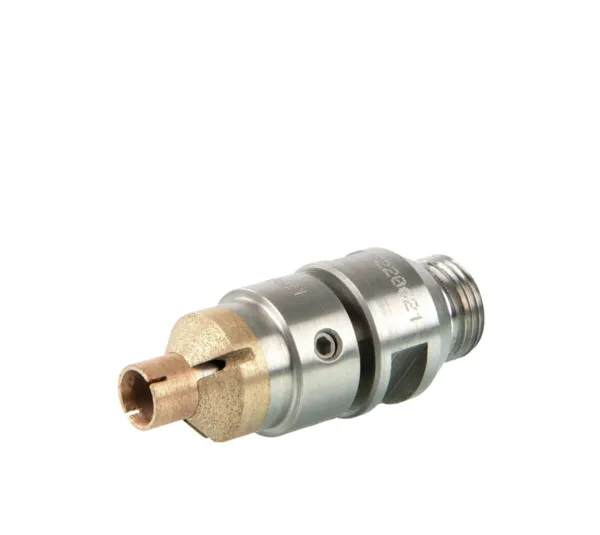 Industrial diamond hollow drill with deep countersink