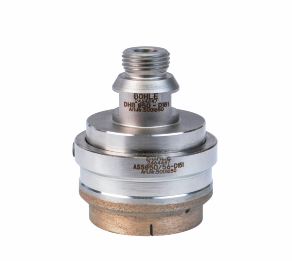 Broca hueca diamantada industrial con anillo avellanado