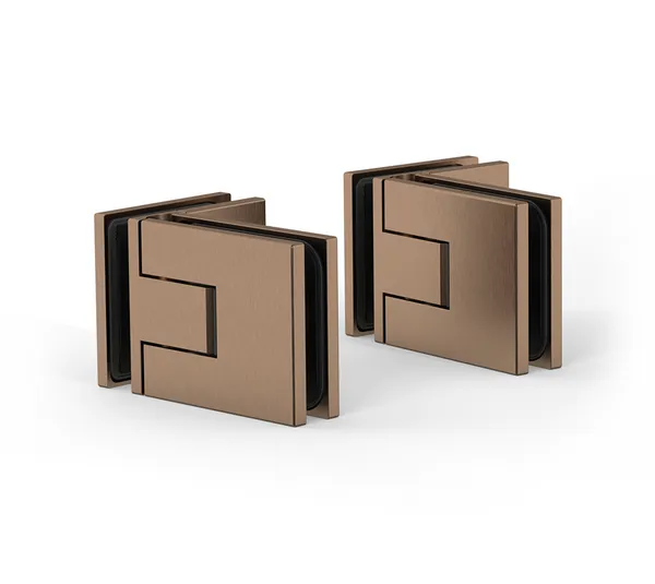 Shower door hinge Juna®, glass-glass 90° Shower door hinge Juna®, glass-glass 90°
