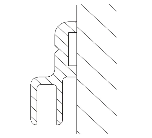 Magnetic strip support recess solution Magnetic strip support recess solution