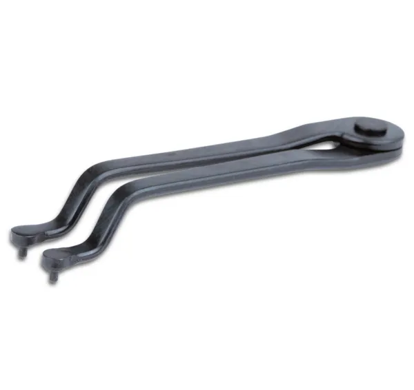 Face spanner, cranked
