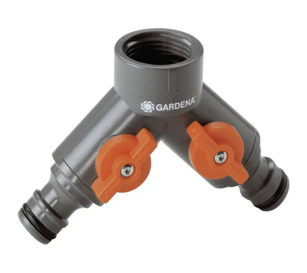GARDENA Kunststoff 2-Wege-Verteiler 24,2 mm (3/4") IG