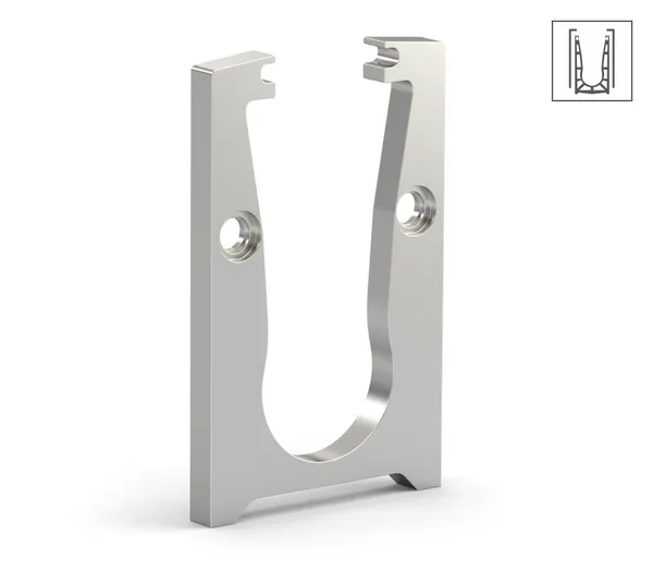 VetroMount® Zwischenverbinder zur Drainage mit Abdeckprofil