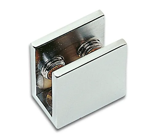Glass shelf support angular made of brass profile Glass shelf support angular made of brass profile