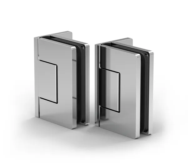 Santos shower door hinge, glass-wall 90°
