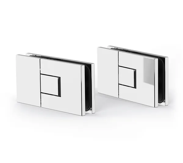 Shower door hinge Juna®, glass-glass 180° Shower door hinge Juna®, glass-glass 180°