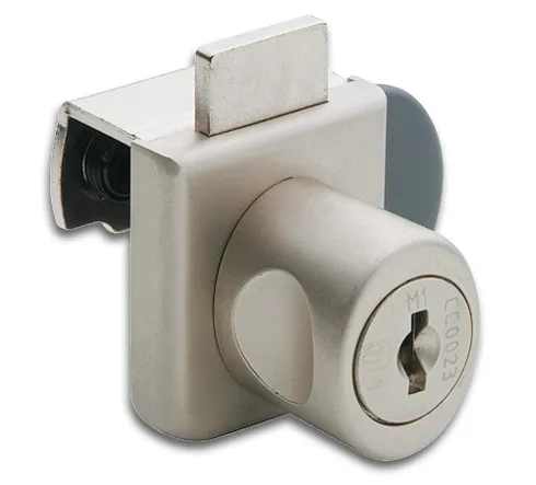 Serrure de porte en verre pincée