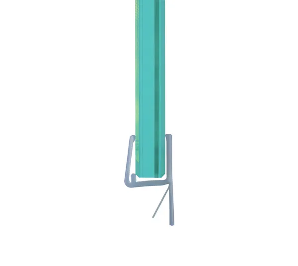 Shower door seal with 180° front stop Shower door seal with 180° front stop