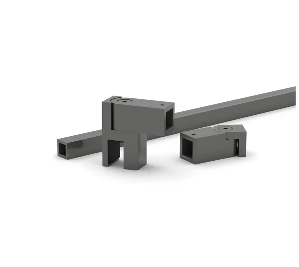 Set barra di rinforzo quadro 12, vetro-muro