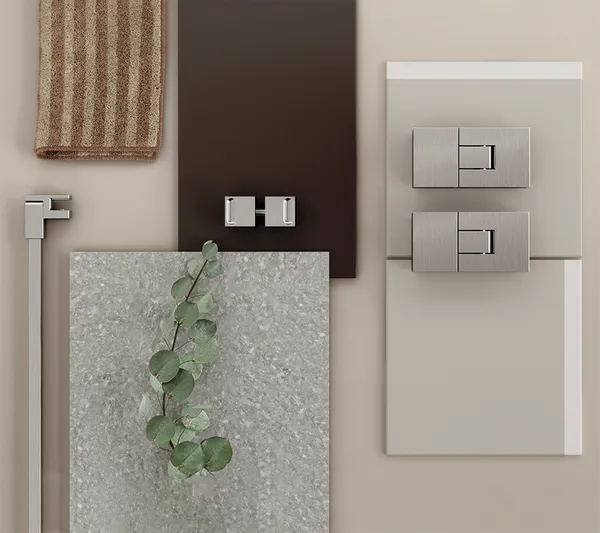 Shower door hinge Juna®, glass-glass 180°