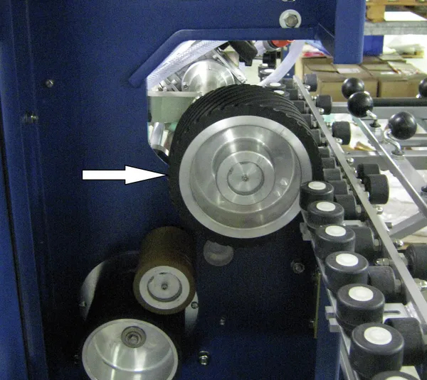 Érintkező görgő, komplett változat, Ø = 200 mm