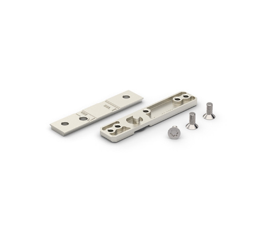 FrameTec Select 2.0 Placa de montaje para bisagra 2 piezas para bisagra de aluminio y acero inoxidable