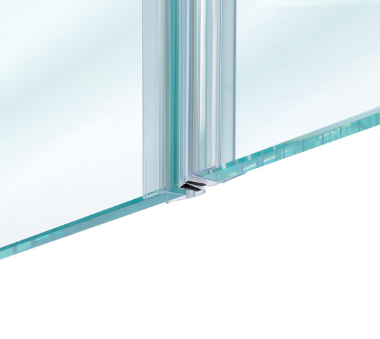 Junta para puertas de ducha con 180° perfil magnético para 10 - 12 mm