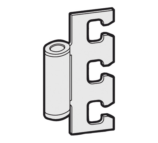 Frame Pivot for 3-part hinges and steel frames