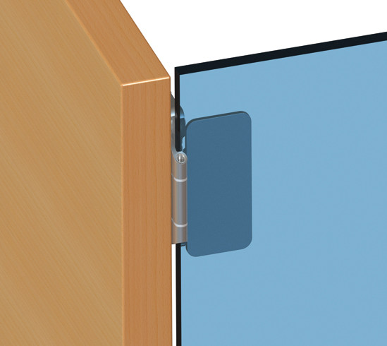 Hinge for Showcases inset mm with catch