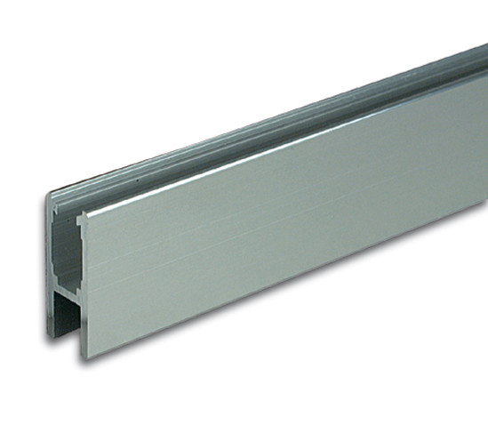 Slide rail profile for 5 - 6 mm glass