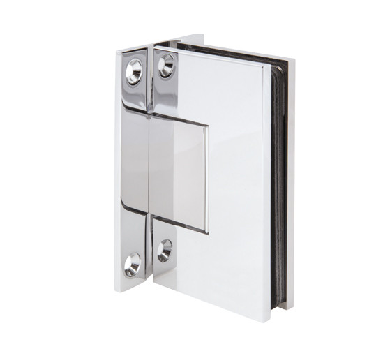 Shower Door Hinge Bilbao Premium HD glass / wall 90° both sides wall mounted