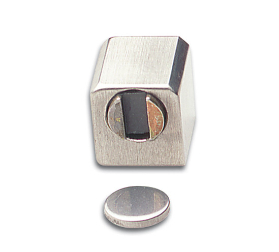 Magnete per Porta 11 x 12 x 12 mm anta singola per mobile con corpo in vetro