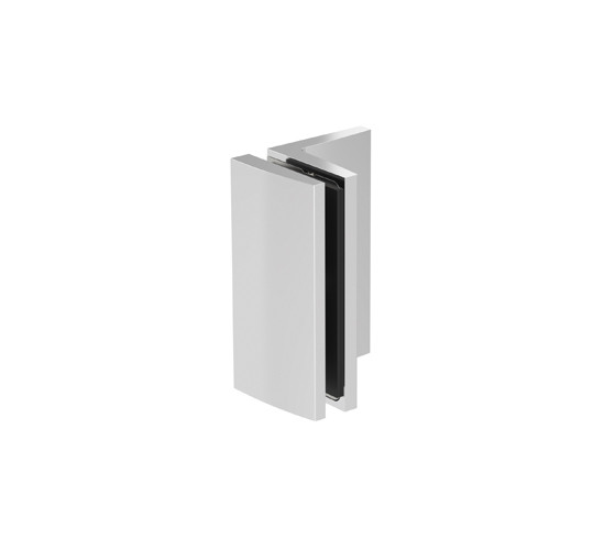 Corner Clamp Avila glass/wall 90° with elongated holes