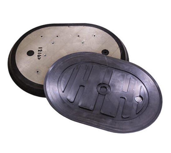 Wood´s Powr-Grip® Sugplatta Typ RF1216 300 x 410 mm Oval
